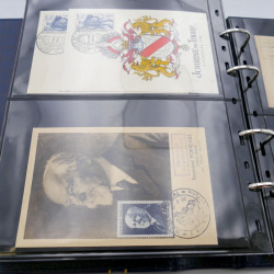 Lot de commémoratifs et cartes postales de France 1879-1956.