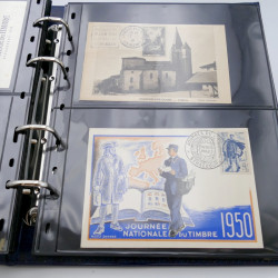 Lot de commémoratifs et cartes postales de France 1879-1956.