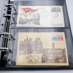 Lot de commémoratifs et cartes postales de France 1879-1956.