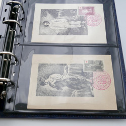 Lot de commémoratifs et cartes postales de France 1879-1956.
