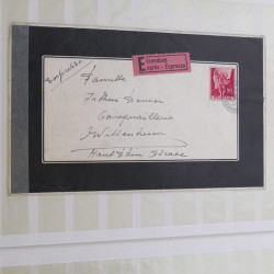 Lot de 41 lettres de deuil Suisse 1865-1971.