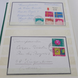 Lot de 41 lettres de deuil Suisse 1865-1971.