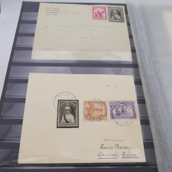 Lot de lettres, commémoratifs de Belgique et colonies.