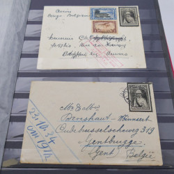 Lot de lettres, commémoratifs de Belgique et colonies.
