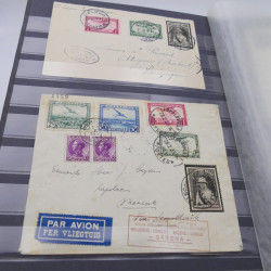 Lot de lettres, commémoratifs de Belgique et colonies.
