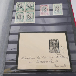 Lot de lettres, commémoratifs de Belgique et colonies.