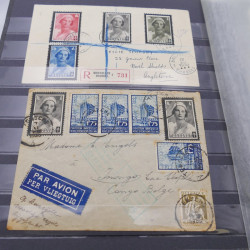 Lot de lettres, commémoratifs de Belgique et colonies.