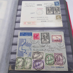 Lot de lettres, commémoratifs de Belgique et colonies.