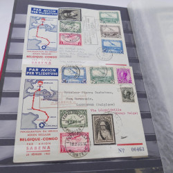 Lot de lettres, commémoratifs de Belgique et colonies.
