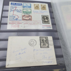 Lot de lettres, commémoratifs de Belgique et colonies.