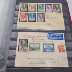 Lot de lettres, commémoratifs de Belgique et colonies.