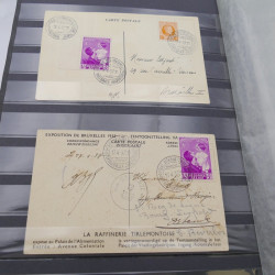 Lot de lettres, commémoratifs de Belgique et colonies.