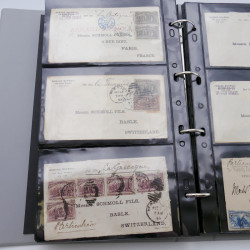 Collection histoire postale classique du monde en album.