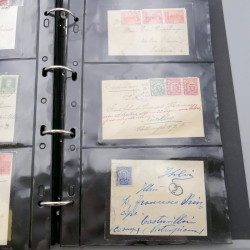 Collection histoire postale classique du monde en album.