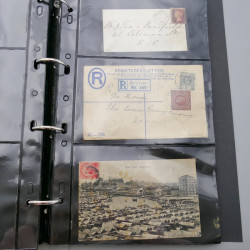 Collection histoire postale classique du monde en album.