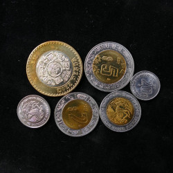 Mexique 6 monnaies de collection.