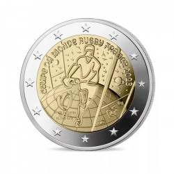 2 euros commémorative France 2023 - Coupe du monde de Rugby.