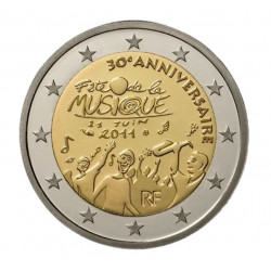 2 euros commémorative France 2011 - Fête de la Musique.