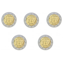 2 euros commémoratif Allemagne 2013 Traitée de l'Elysée - les 5 ateliers.