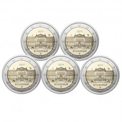 2 euros commémoratif Allemagne 2019 Bundesrat Conseil fédéral - les 5 ateliers.