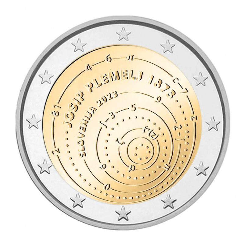 2 euros commémorative Slovénie 2023 - Joseph Plemelj.