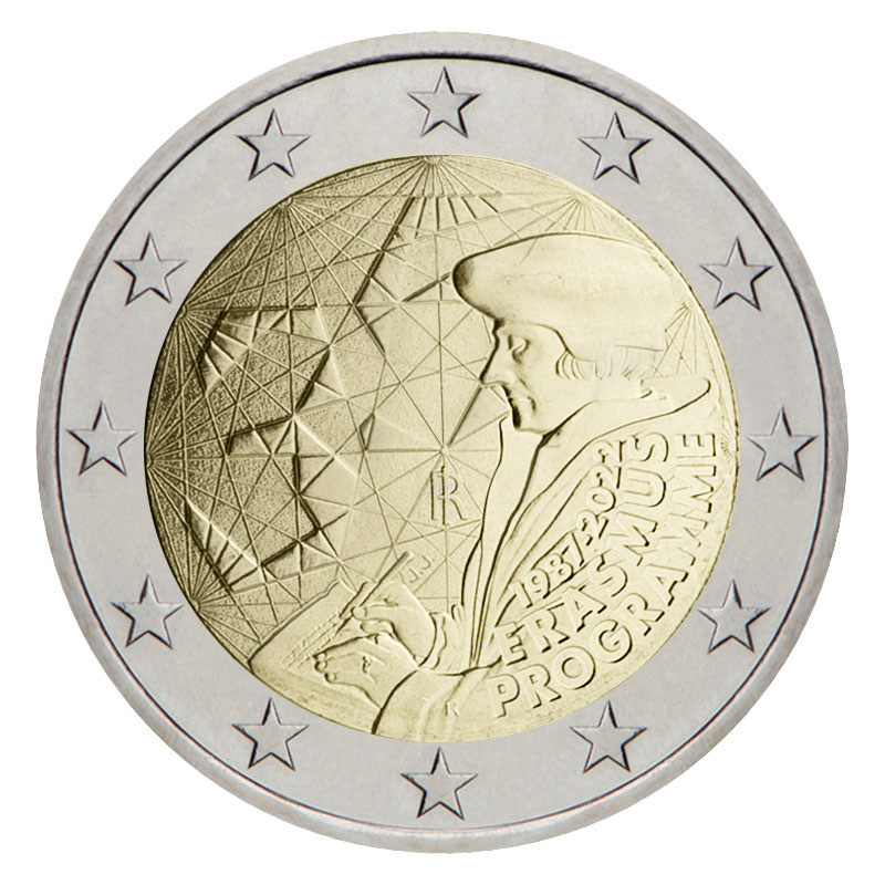 2 euros commémorative Italie Erasmus 2022.