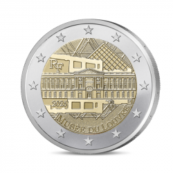 Série de 4 coincards 2 euros BU France 2025 Musée du Louvre.