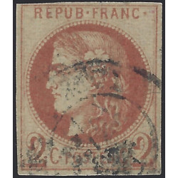 Bordeaux timbre de France N°40Ad brun-rouge oblitéré, RR.