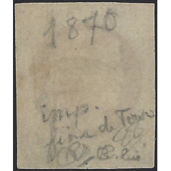 Bordeaux timbre de France N°40Ad brun-rouge oblitéré, RR.