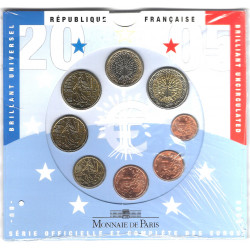 Série officielle Euro France 2005 coffret BU.