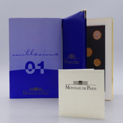 Série officielle Euro France 2001 coffret BE.