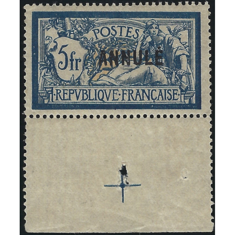 Timbre des cours d'instruction de France N°123-CI 1 bdf neuf**, RR.