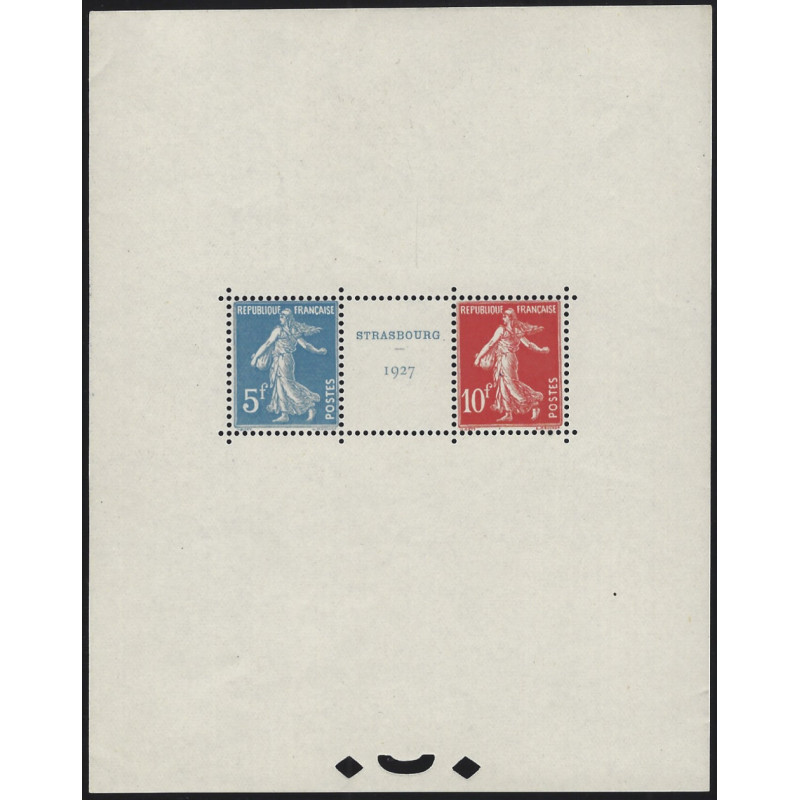 Bloc-feuillet de timbres N°2 - Strasbourg neuf**.