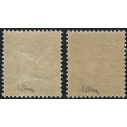 Gustave V timbres de Suède N°101 et 103 neuf**, R.