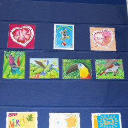 Collection timbres de France neufs** 2002-2005 en trimestre.
