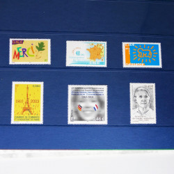 Collection timbres de France neufs** 2002-2005 en trimestre.