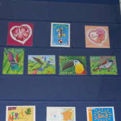 Collection timbres de France neufs** 2002-2005 en trimestre.