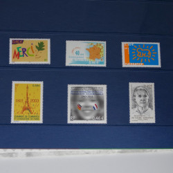 Collection timbres de France neufs** 2002-2005 en trimestre.