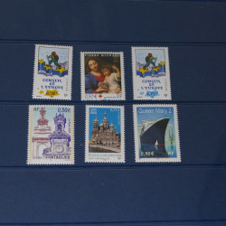 Collection timbres de France neufs** 2002-2005 en trimestre.