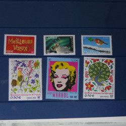 Collection timbres de France neufs** 2002-2005 en trimestre.