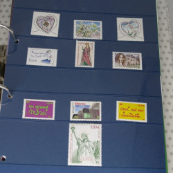 Collection timbres de France neufs** 2002-2005 en trimestre.