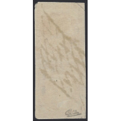Cérès timbre de France N°5a paire verticale oblitéré grille sans fin.