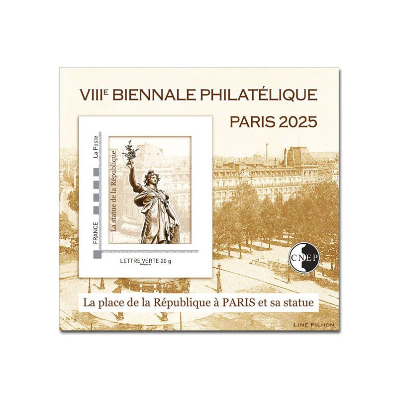 Bloc C.N.E.P. N°99 La Place de la République 2025 autoadhésif.