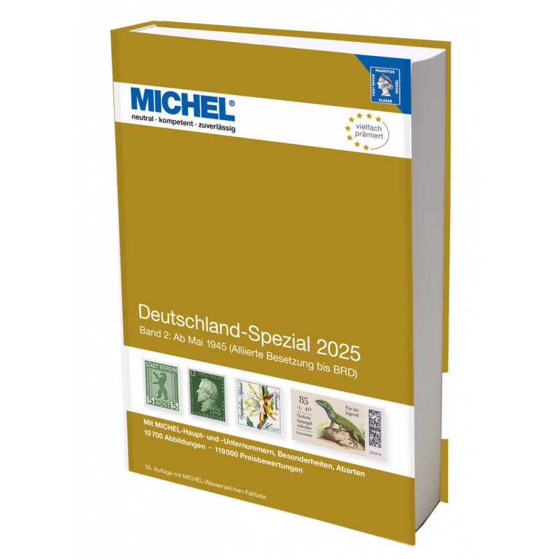 Catalogue Michel timbres d'Allemagne spécialisé Tome 2 édition 2025.