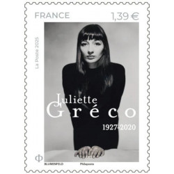 Timbre Juliette Gréco en feuillet de France N°F169 neuf**.