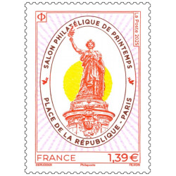 Timbre Place de la République en feuillet de France N°F175 neuf**.