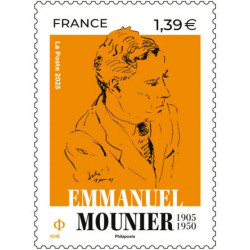 Timbre Emmanuel Mounier en feuillet de France N°F173 neuf**.