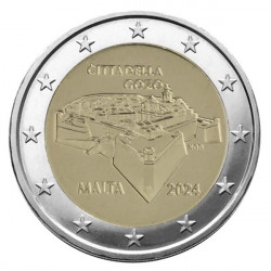 2 euros commémorative Malte 2024 coincard BU - Citadelle de Gozo.