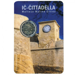 2 euros commémorative Malte 2024 - Citadelle de Gozo en coffret BU.