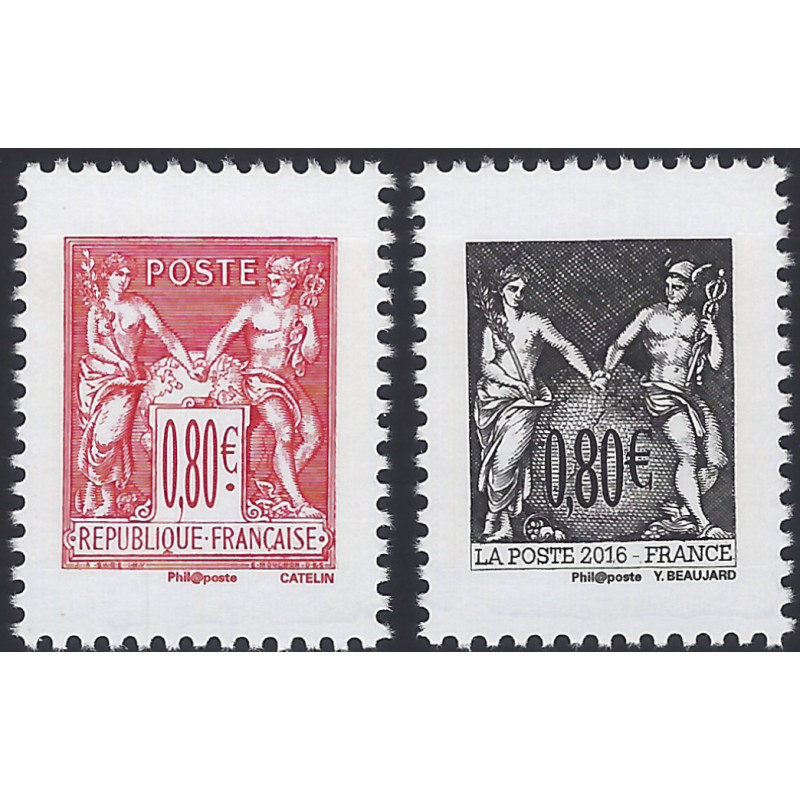 Sage timbres de France N°5096-5097 série neuf**.